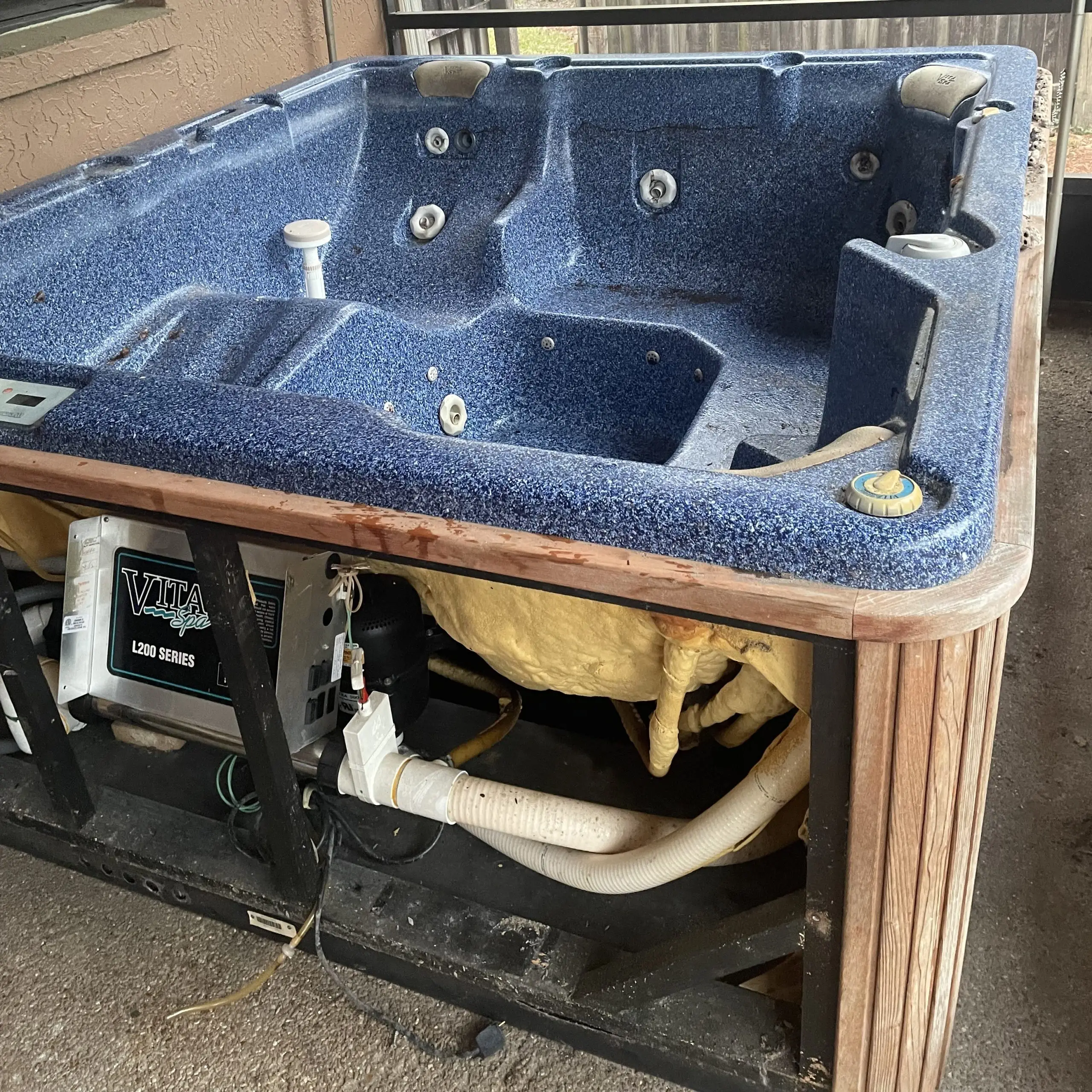 Hot Tub Removal Before