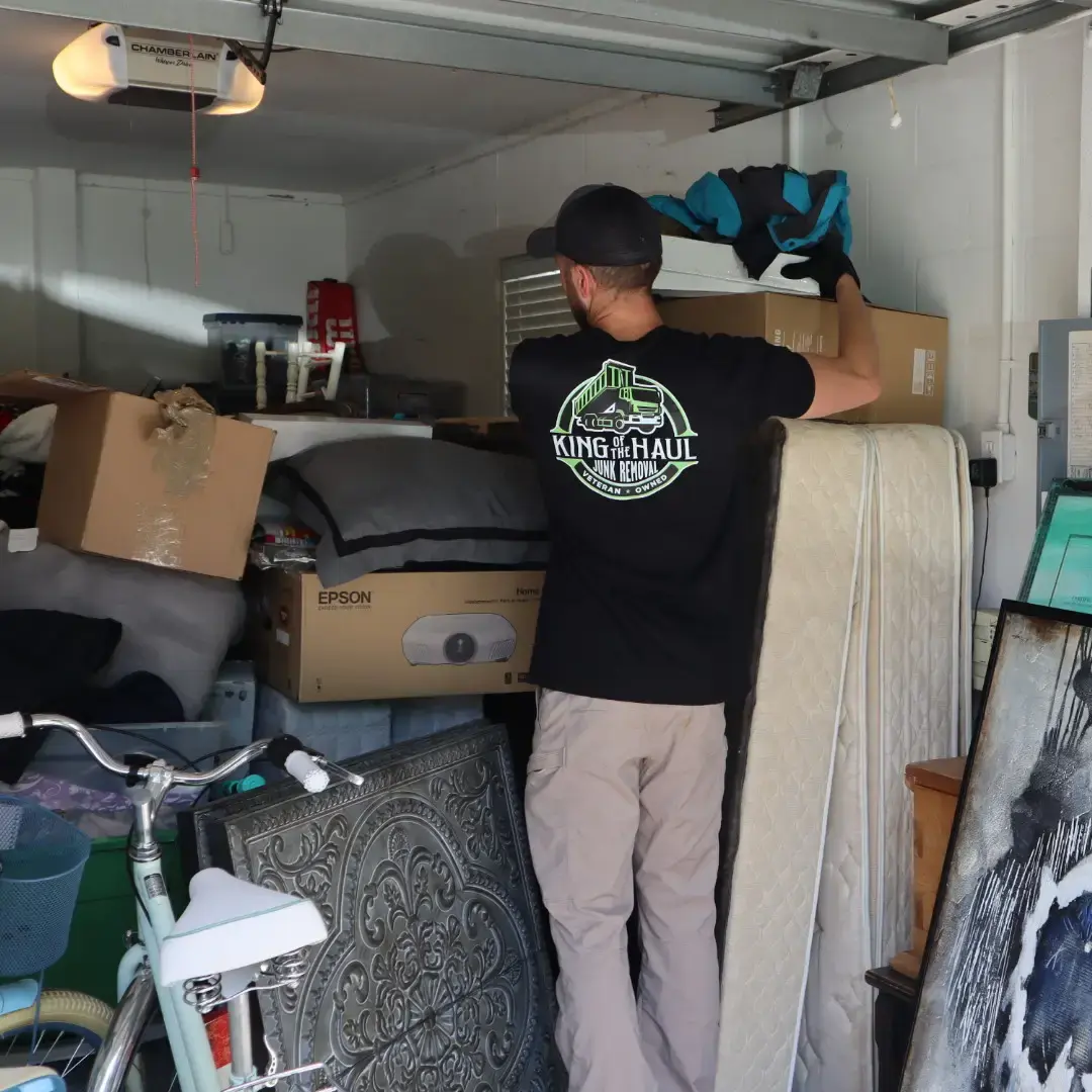 Garage Junk Removal Tampa, FL Saint Petersburg, FL King of the Haul Junk Removal