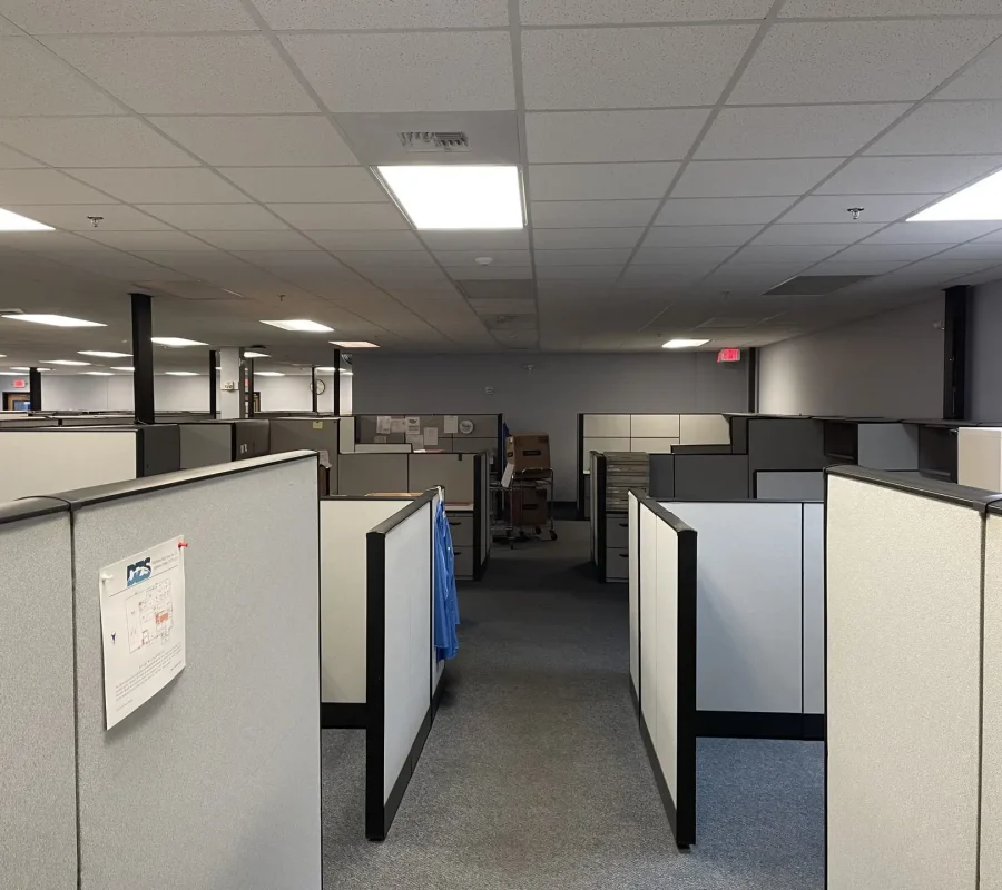 office cleanout before photo