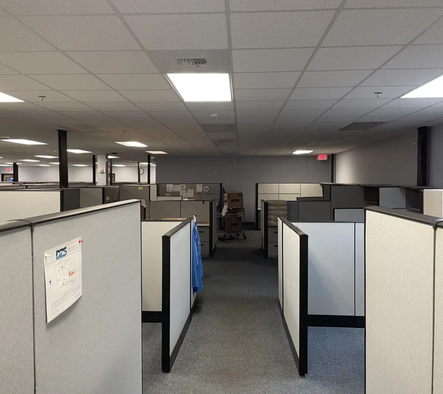 office cleanout before photo